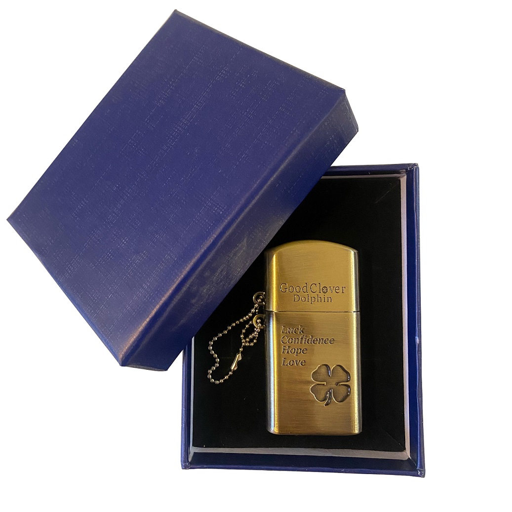 فندک بنزینی دلفین طرح 2 طرف چخماق مدل HY-601 - Image 21