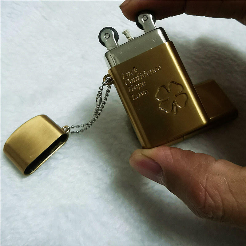 فندک بنزینی دلفین طرح 2 طرف چخماق مدل HY-601 - Image 8