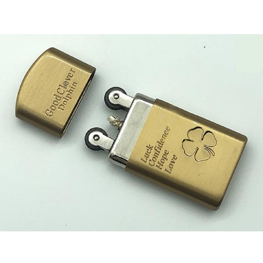 فندک بنزینی دلفین طرح 2 طرف چخماق مدل HY-601 - Image 5