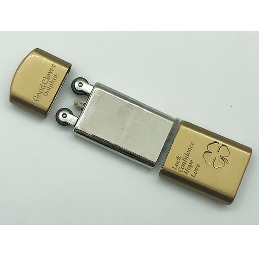 فندک بنزینی دلفین طرح 2 طرف چخماق مدل HY-601 - Image 6